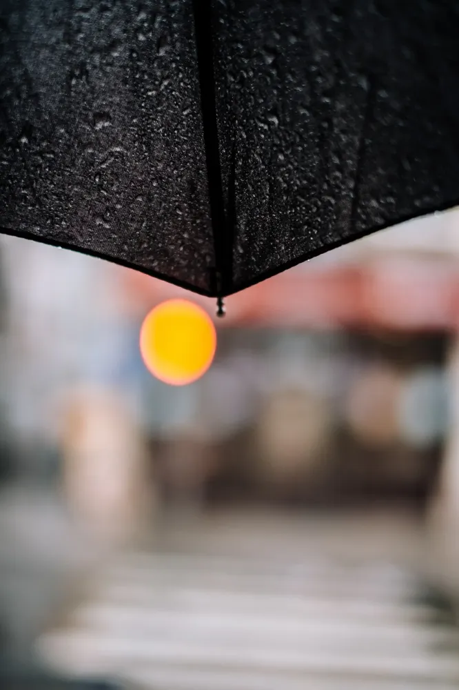 Une goutte de pluie sur le visage... par Didier Chabbert