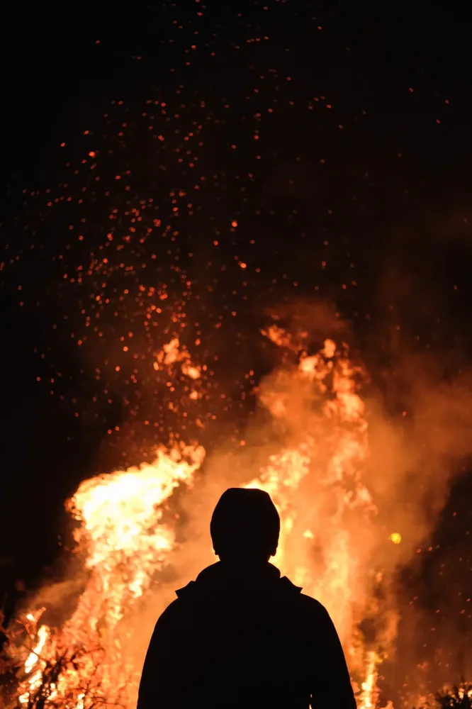 L'incendie, par Mahaut